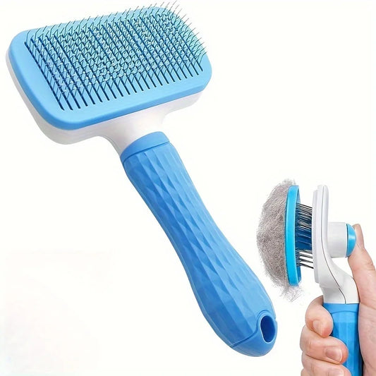 Pet Hair Remover Brush - Effective Shedding Control Gentle Deshedding Comb for Dogs Cats Long Hair Grooming Daily Use & Bathing