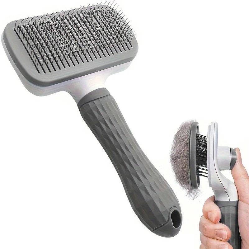 Pet Hair Remover Brush - Effective Shedding Control Gentle Deshedding Comb for Dogs Cats Long Hair Grooming Daily Use & Bathing